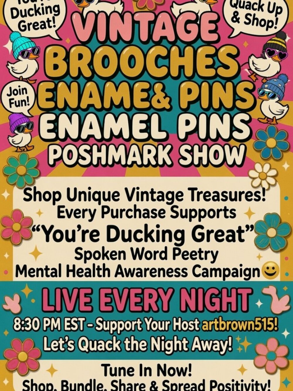 Vintage Brooches and Enamel Pins